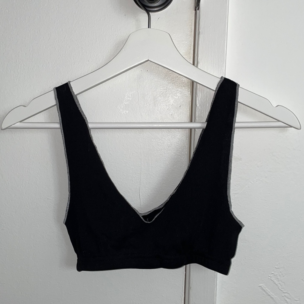 Contrast Stitched Bralette Top